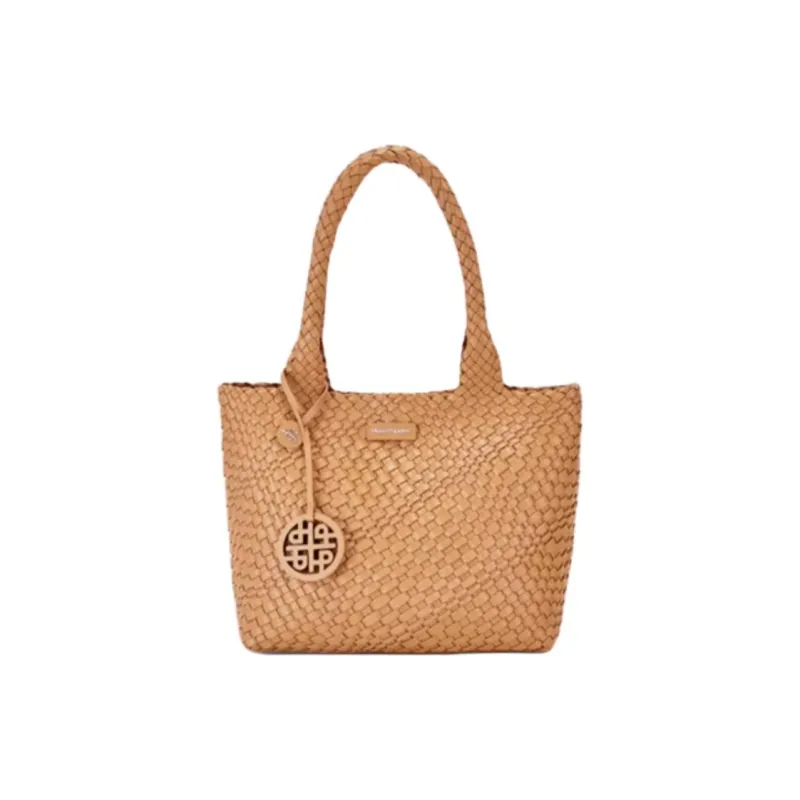 Hush Puppies Cow Leather Tote Bag Shopping Bag Handbag Shoulder Bag Large Size Women's Black/Yellow Brown-6