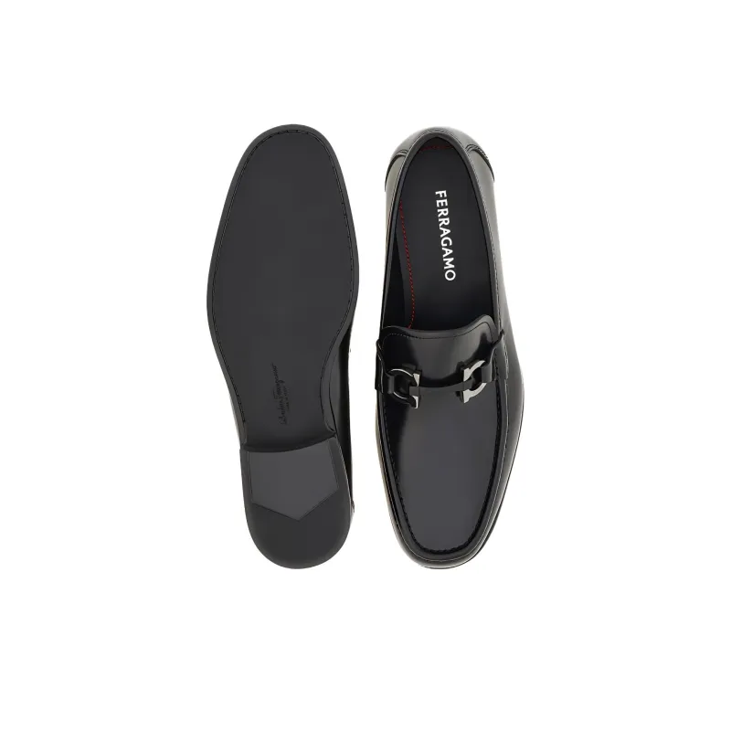 FERRAGAMO GANCINI Loafers Men's Black-4