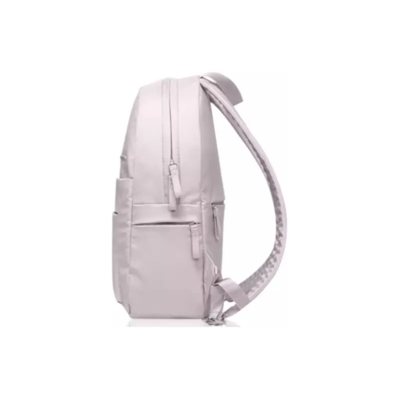 SAMSONITE Fabric Backpack Medium Size Women's Light Gray Brown/Dark Blue-2