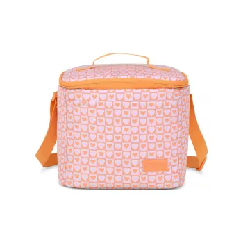 JanSport Polyester Crossbody Bag Lunch Bag Storage Bag Unisex Orange Pink