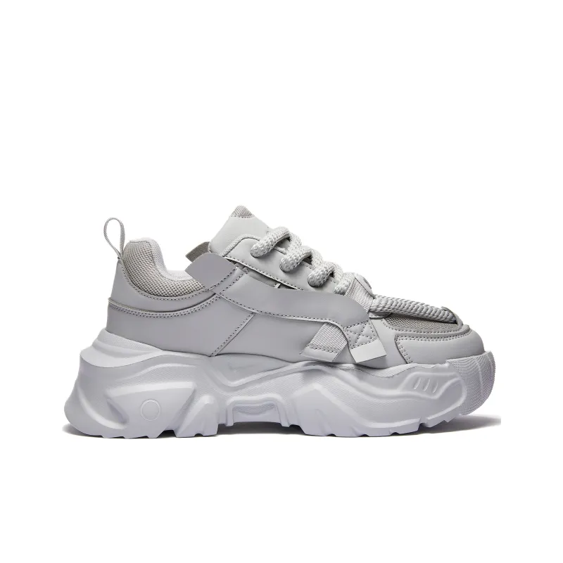 RIFUGIO VO' Wear-Resistant Height Increasing Low-Top Chunky Sneakers Unisex-1