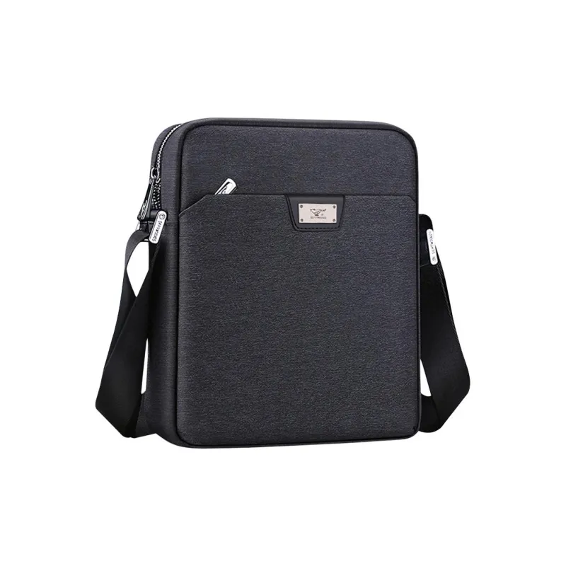 SEPTWOLVES Oxford Shoulder Bag Crossbody Bag Men's Black-0