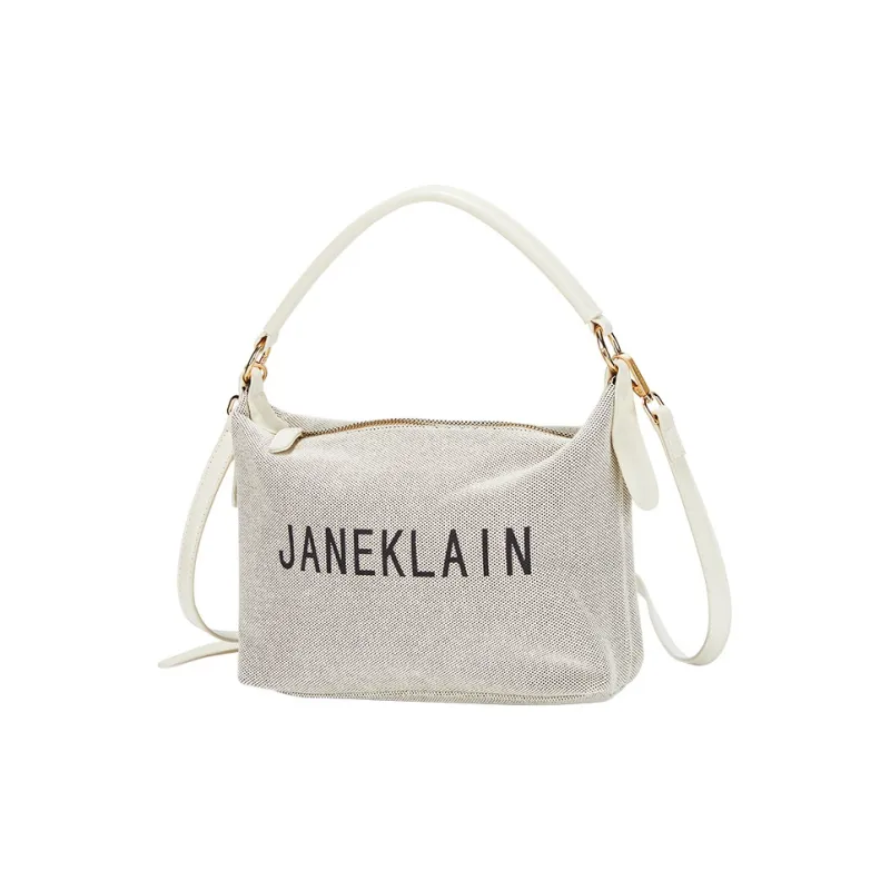 JANE KLAIN PU Handbag Regular Women's White/Black-2