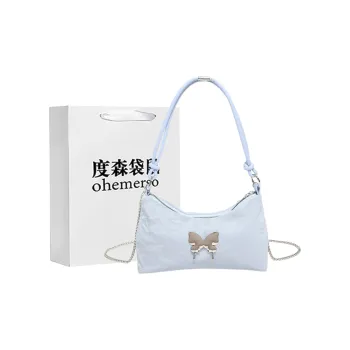 Dusen Kangaroo PU Crossbody Bag Regular Women's Blue/Pink/White/Black