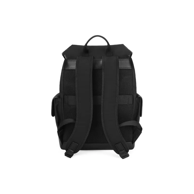 PIERRE CARDIN Nylon Couple Commute Travel Large Capacity Backpack Large Size Men's Green/Black-3