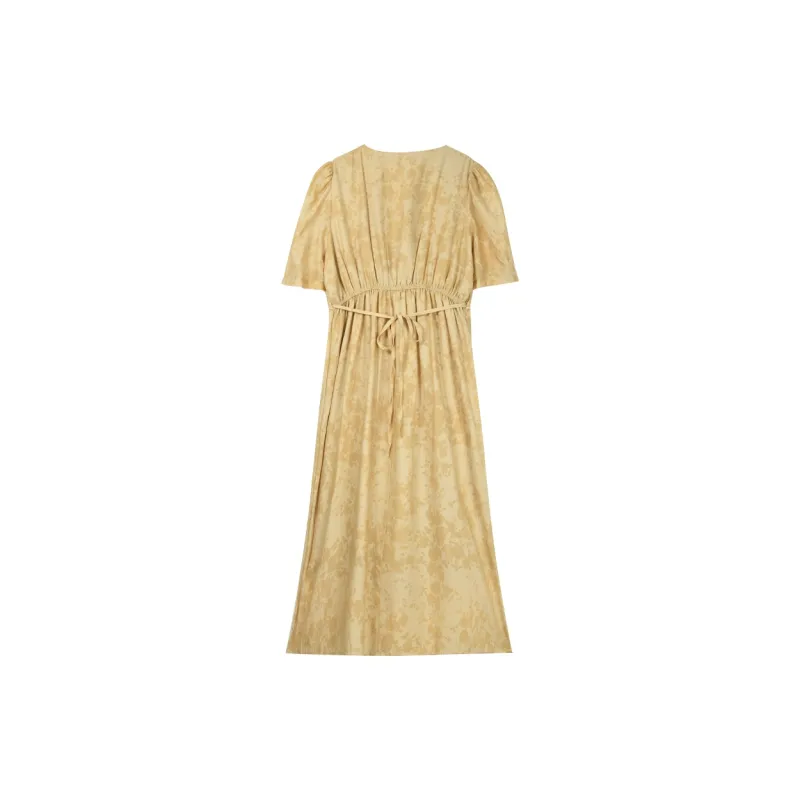 MISHOW Short-Sleeved Dresses Women's Gardenia Yellow-1