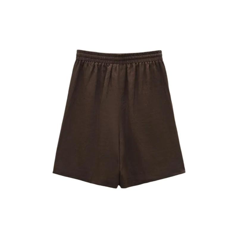 INSUN SS24 Casual Shorts Women's Coffee-1
