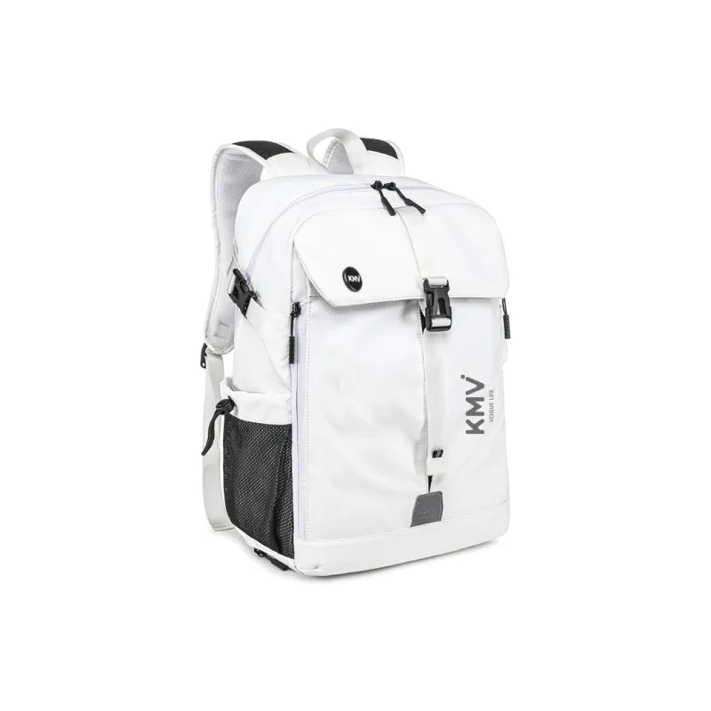 KMV Polyester Backpack Unisex Black/White-22