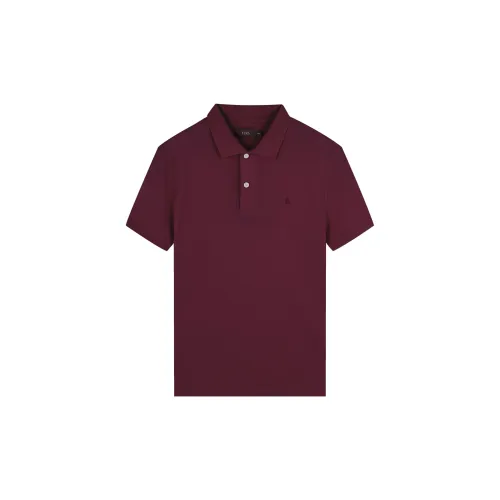 FIRS Polo Shirts Men Burgundy