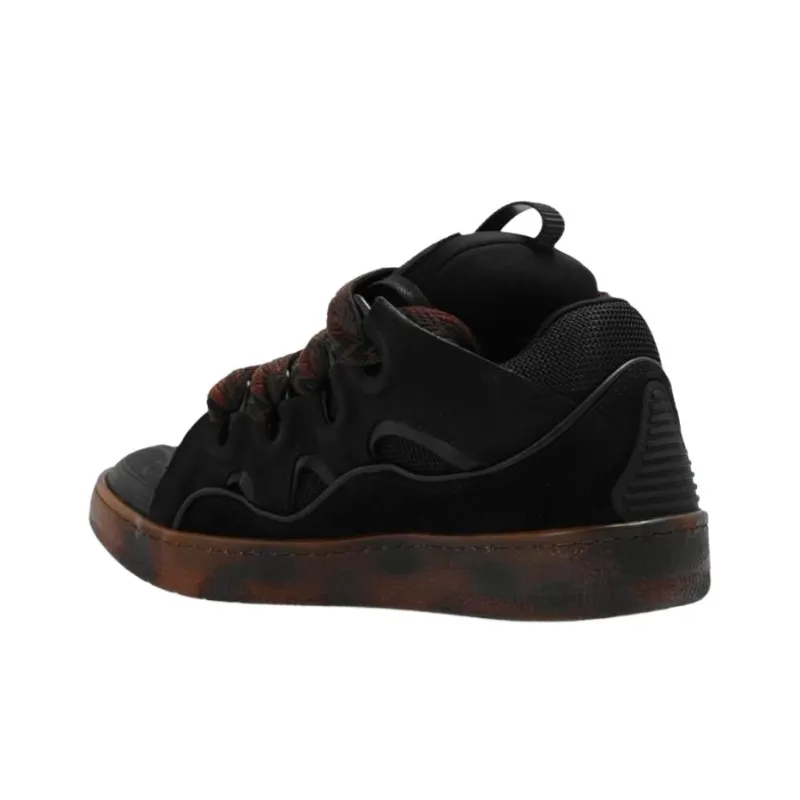 Lanvin Curb Low Top Casual Shoes Men's Black-3