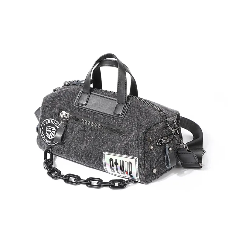 MASTER CANVAS Fabric Messenger Bag Shoulder Bag Handbag Regular Unisex Gray-2