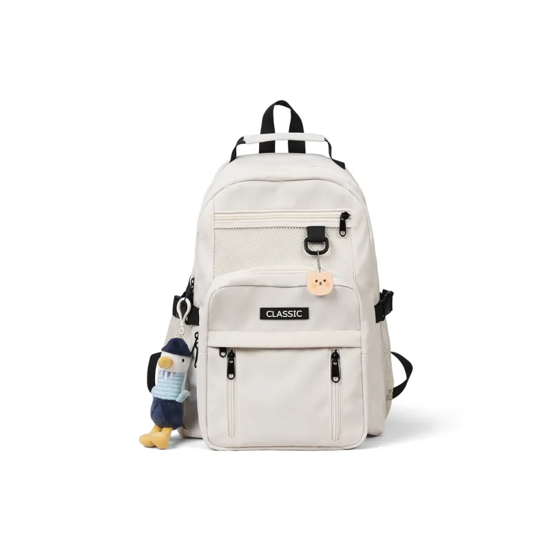 Kevin Cohen Fabric Backpack Regular Unisex Black/Ecru-5