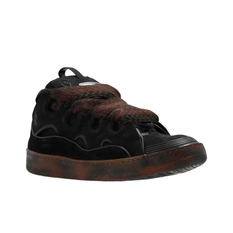 Lanvin Curb Low Top Casual Shoes Men's Black-2