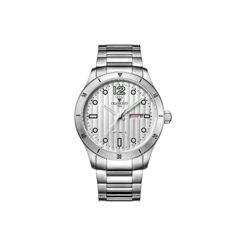 Diamond Automatic Mechanical Movement Men's Watches White Dial