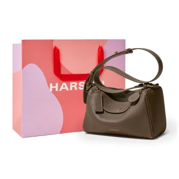 HARSON Top Grain Cow Leather Bonded Synthetic Leather Crossbody Handbag Shoulder Bag Women's 4 Colors