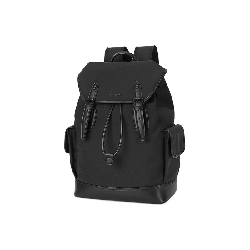 PIERRE CARDIN Nylon Couple Commute Travel Large Capacity Backpack Large Size Men's Green/Black-2