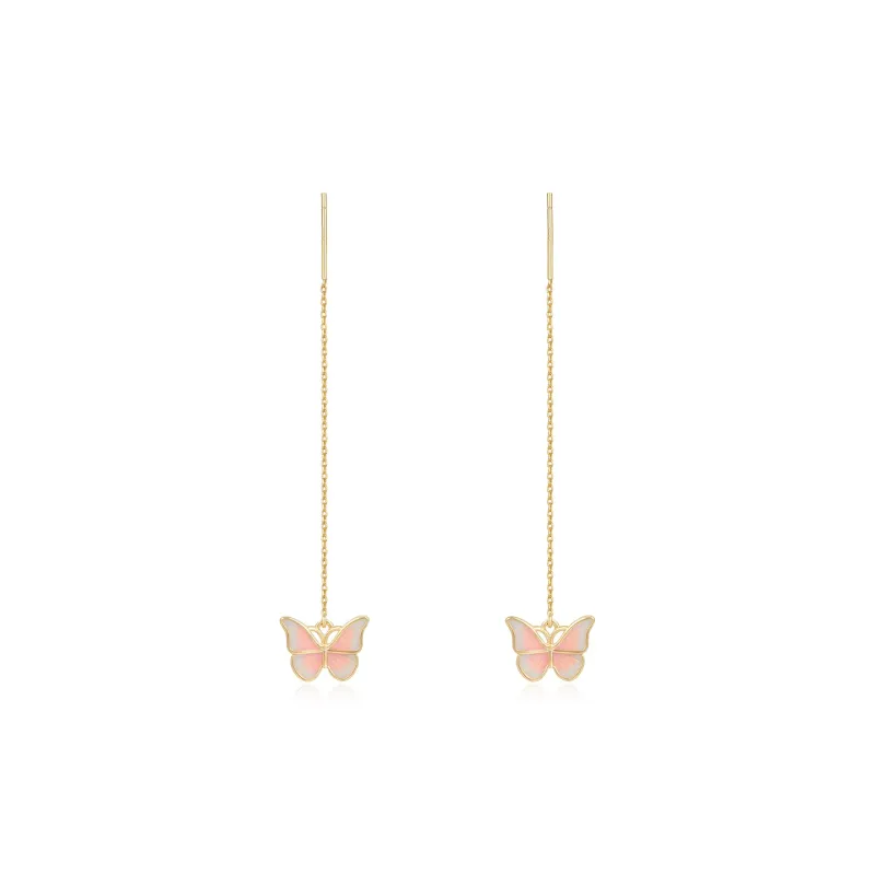 LOOK NICE 925 Sterling Silver Needle Drop Earrings Women's-3