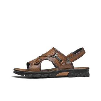 CARTELO Beach Sandals Men Black/Brown
