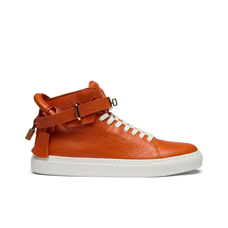Buscemi ALCE High-Top Skateboard Shoes Men's Orange-1