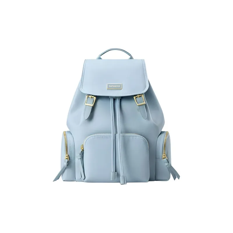 SAMSONITE Fabric Backpack Medium Size Women's Red/Black/Aqua Blue-10