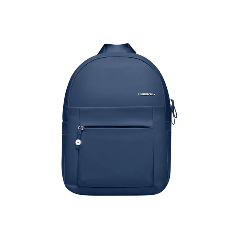 SAMSONITE Fabric Backpack Medium Size Women's Light Gray Brown/Dark Blue-4