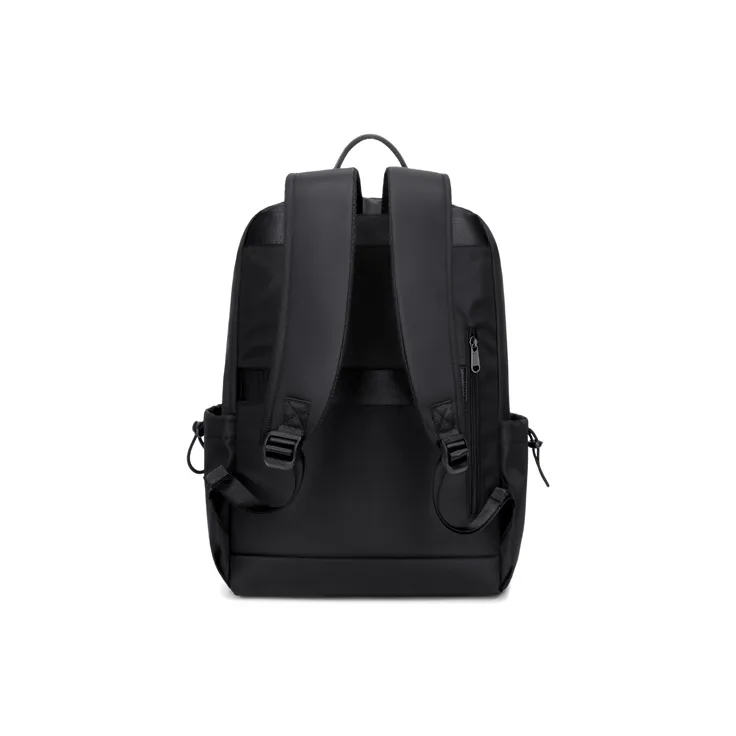 CinvaiKrose Fabric With Synthetic Leather Backpack Large Size Men's Midnight Black-2