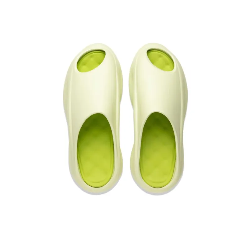 LiNing Yun You Slay Slip Resistant Abrasion Resistant Slide Slippers Unisex Light Fruit Green-3