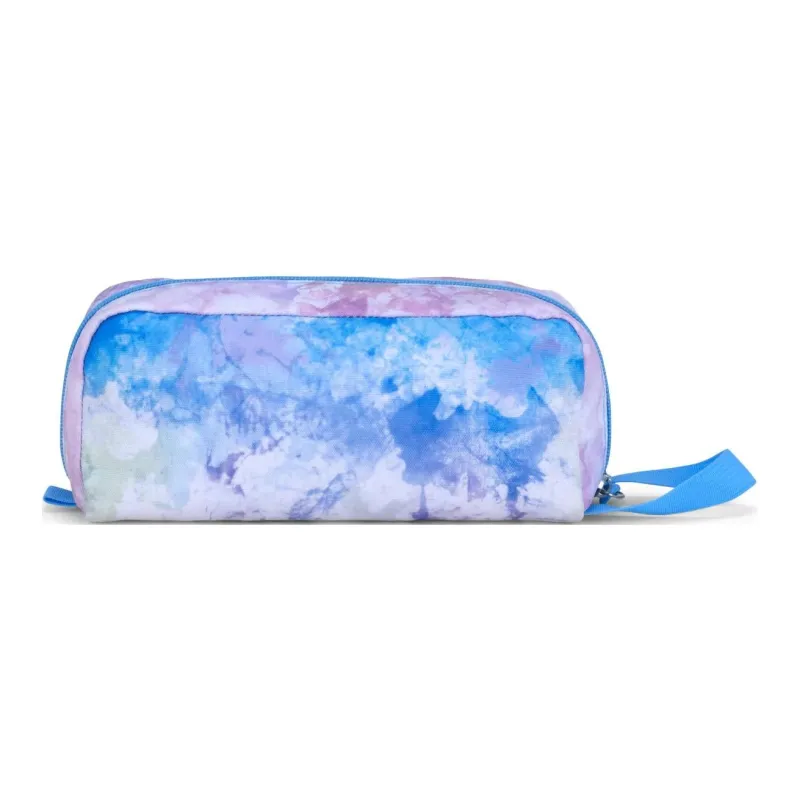 JanSport Polyester Makeup Bag Storage Bag Unisex Light Blue Purple-2