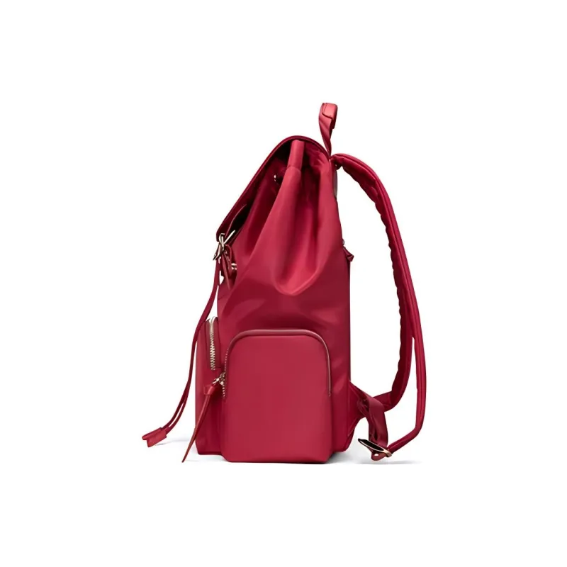 SAMSONITE Fabric Backpack Medium Size Women's Red/Black/Aqua Blue-2