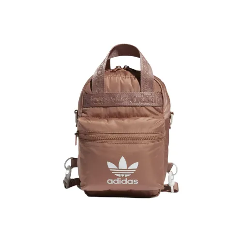 Adidas Originals Polyester Backpack Micro Unisex Clay/White