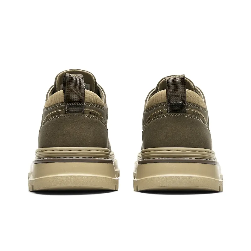 HLA Vintage Outdoor Casual Fleece-Lined Versatile Work Boots Low-Top Wear-Resistant Men's-17