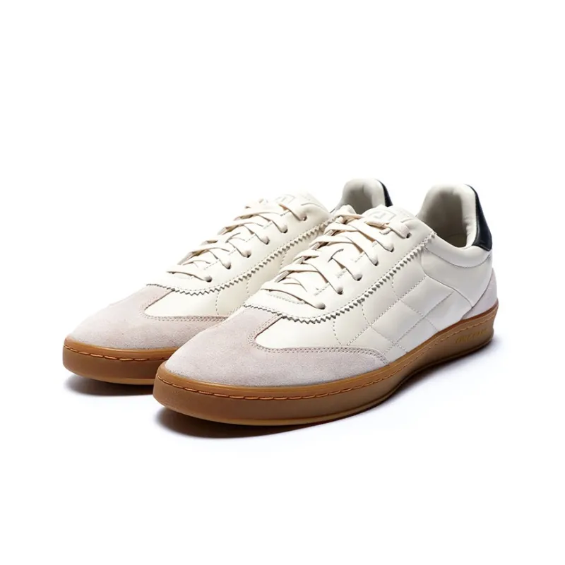 COLE HAAN Low Top Skateboard Shoes Men's White Gray-1