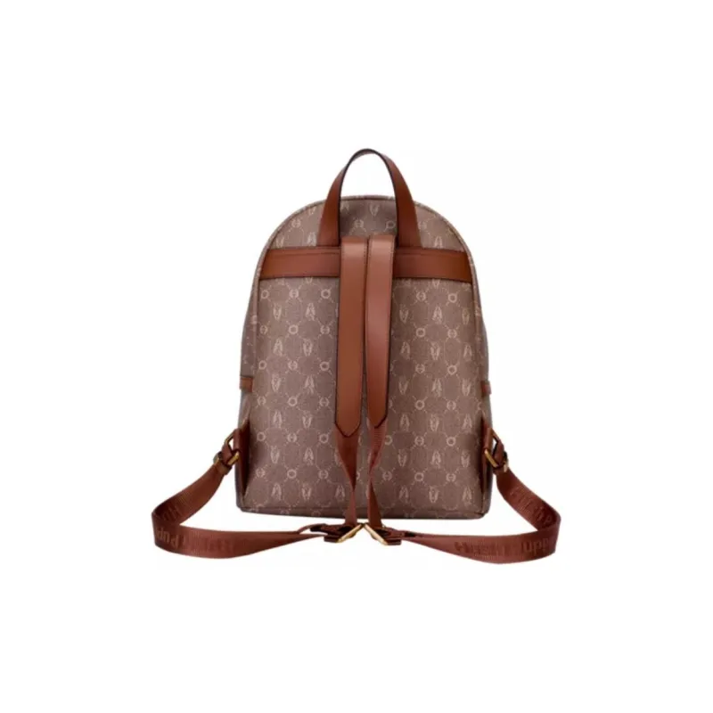 Hush Puppies Synthetic Leather Bonded Split Cow Leather Backpack Large Size Women's Multicolor-3