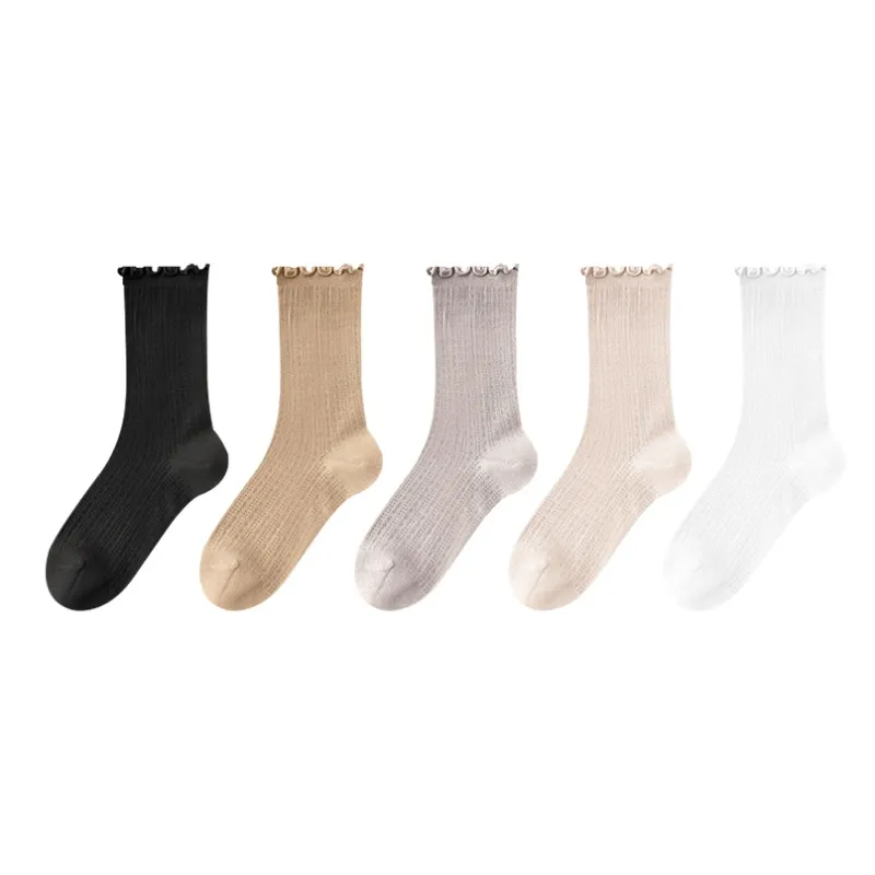 AOKANG Mid Calf Socks Women's 5 Pack-10
