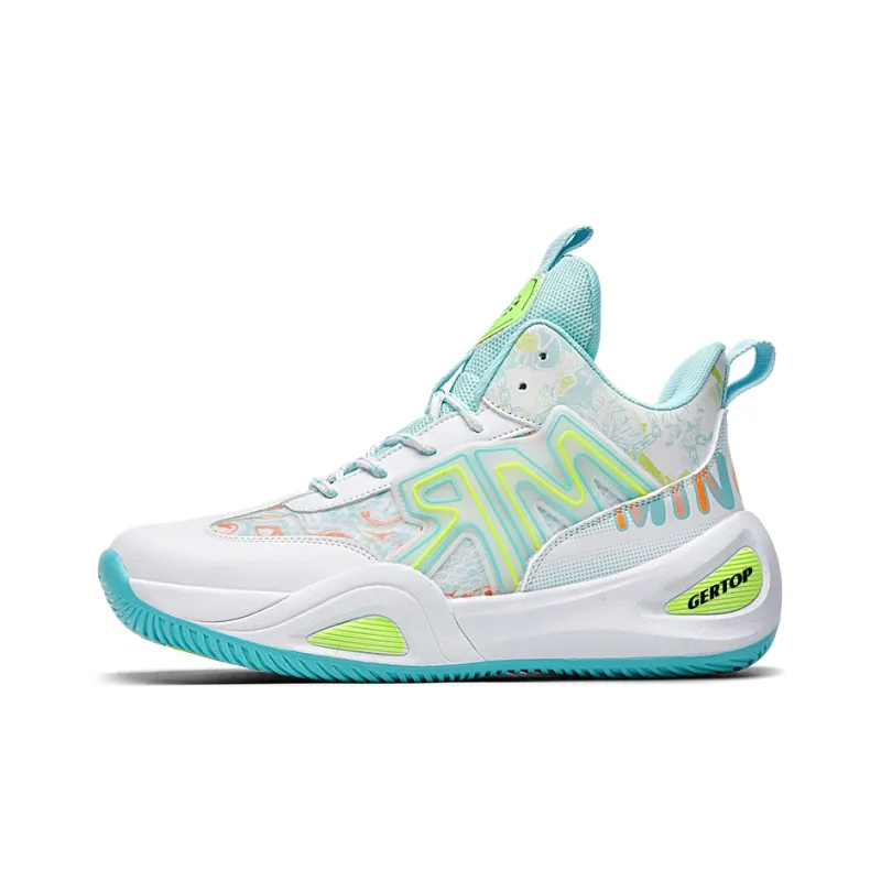 GERTOP Anti-Slip Wear-Resistant Breathable Supportive Balance-Enhancing Lightweight Low-Top Basketball Shoes Unisex-4