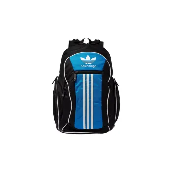 Balenciaga Adidas Collaboration Nylon Backpack Men's Black & Blue
