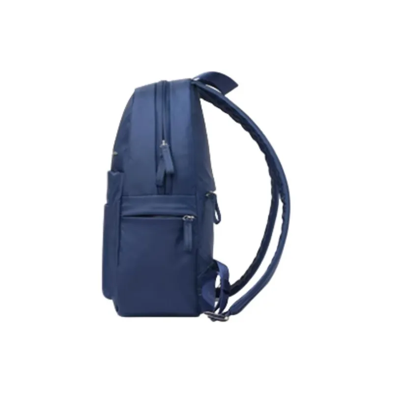 SAMSONITE Fabric Backpack Medium Size Women's Light Gray Brown/Dark Blue-6