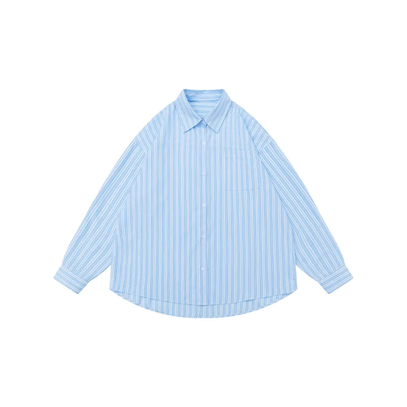 ZAZN Shirt Women's Sky Blue Pattern-1