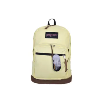 JanSport Polyester Backpack Medium Size Women's Light Yellow