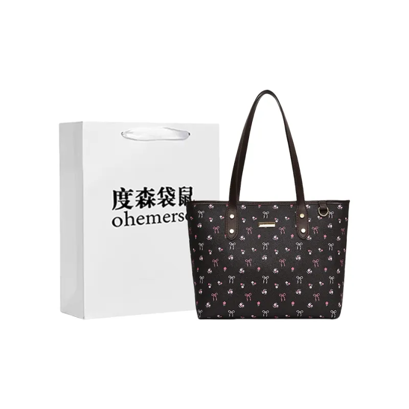 Dusen Kangaroo PU Tote Women's Pink-6