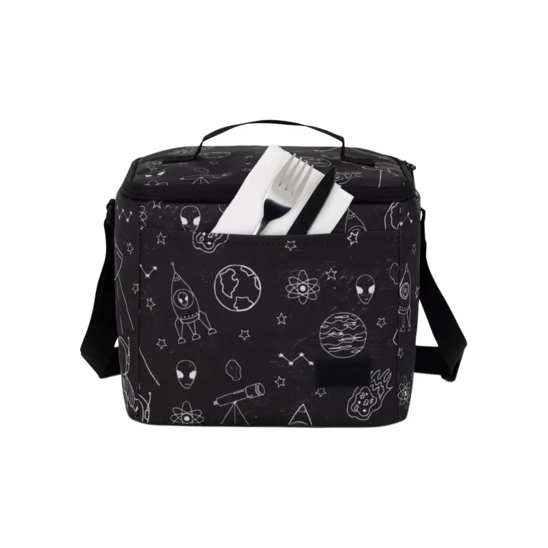 JanSport Polyester Crossbody Bag Lunch Bag Storage Bag Unisex Cosmic Black-3