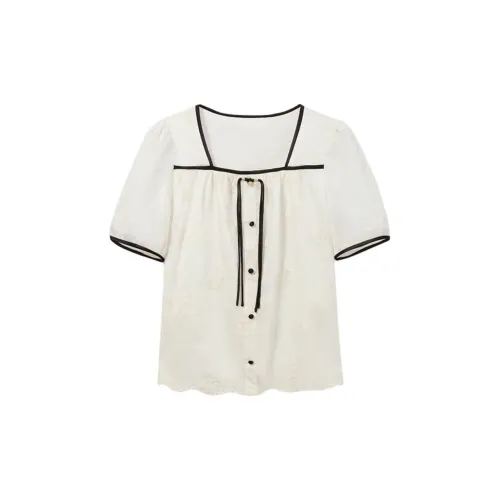 Small grains Shirts Women's Beige