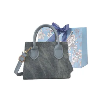 REDOO PU Shoulder Bag Regular Women's Dusty Blue/White/Black/Sky Blue