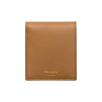 PRADA Leather Wallet Men's Brown