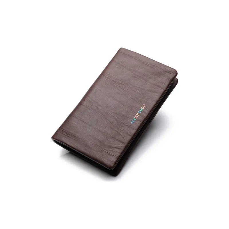 HORSEMEN Top Grain Cow Leather Multiple Card Slots Clutch Large Size Men's Coffee-3