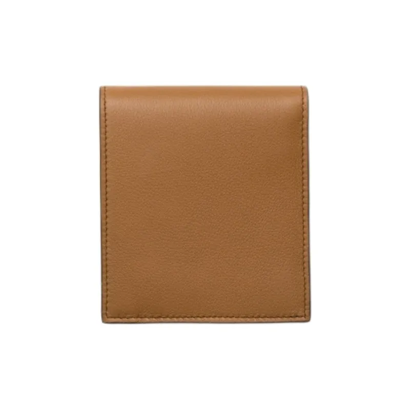 PRADA Leather Wallet Men's Brown-2