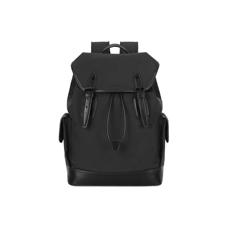 PIERRE CARDIN Nylon Couple Commute Travel Large Capacity Backpack Large Size Men's Green/Black-1