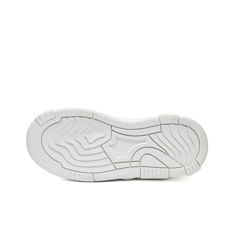 UanDi Cushioned Abrasion-Resistant Slip-Resistant Low-Top Skateboard Shoes Unisex White Black-13