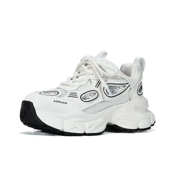 UanDi Cushioning Anti-Slip And Wear-Resistant Height Increasing Low-Top Chunky Sneakers Women's
