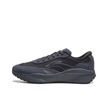 LiNing Load Capacity 2.0 Cushioning Anti-Slip And Wear-Resistant Height Increasing Low-Top Casual Shoes Men's Black